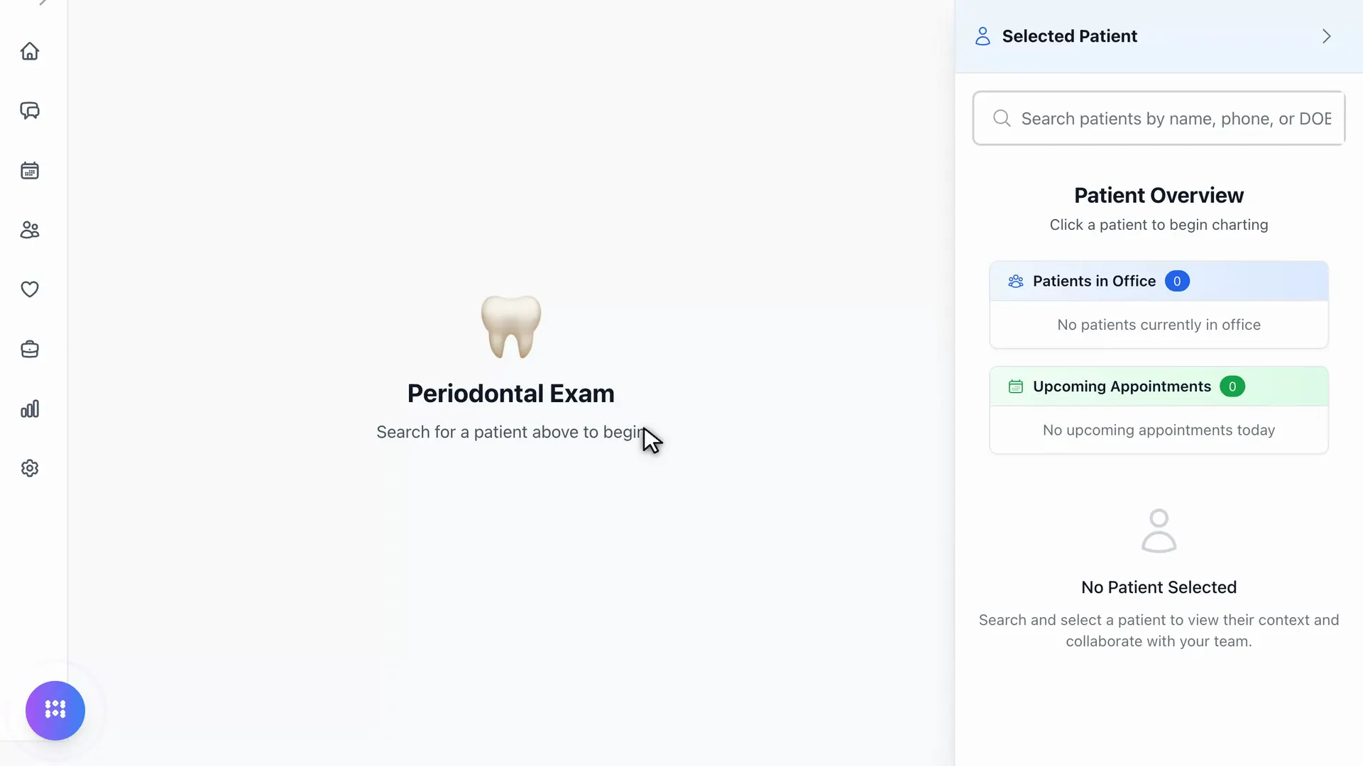 Perio exam chart